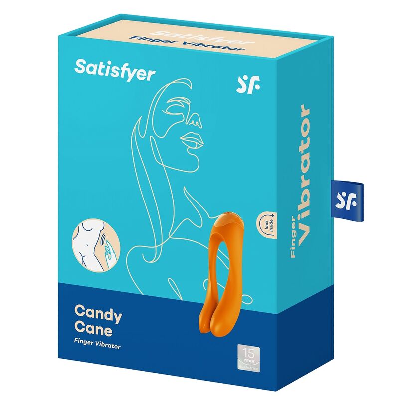 Satisfyer Candy Cane Finger-Vibrator – orange