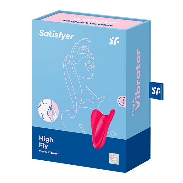 Satisfyer High Fly Finger-Vibrator – fuchsia