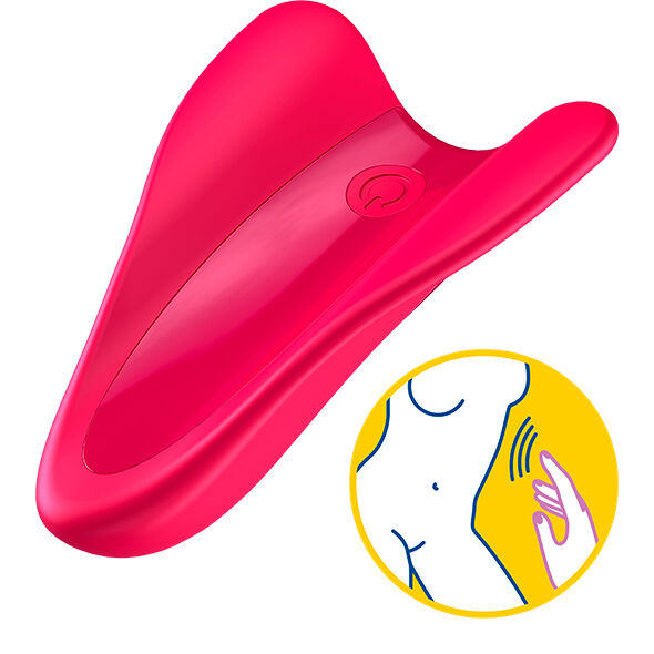 Satisfyer High Fly Finger-Vibrator – fuchsia