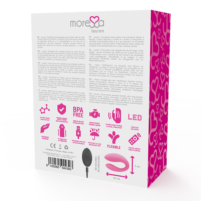 Moressa Lauren Paarvibrator mit Fernbedienung – Dual-Motor