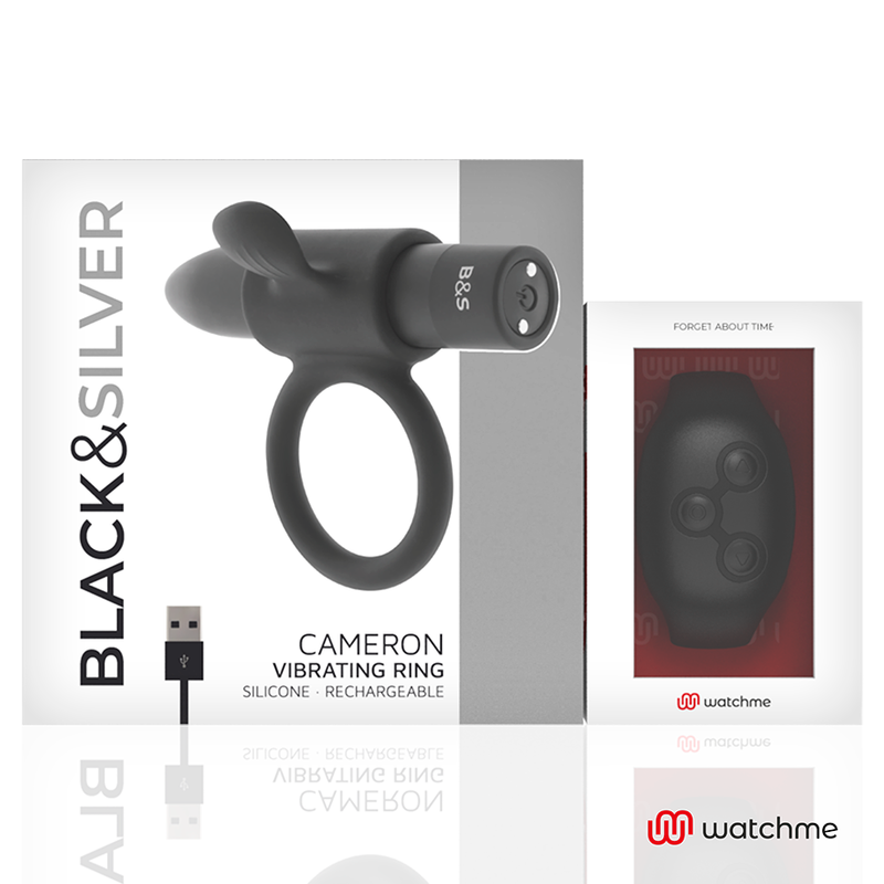Black&Silver Cameron Cockring-uhr mit Fernbedienung