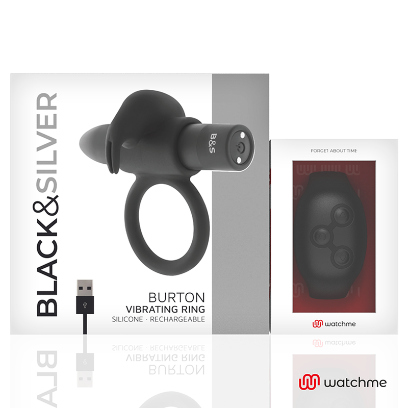 Black&Silver Burton Cockring-uhr mit Fernbedienung