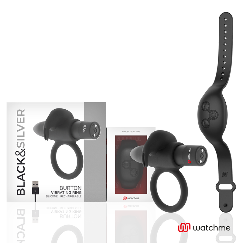 Black&Silver Burton Cockring-uhr mit Fernbedienung