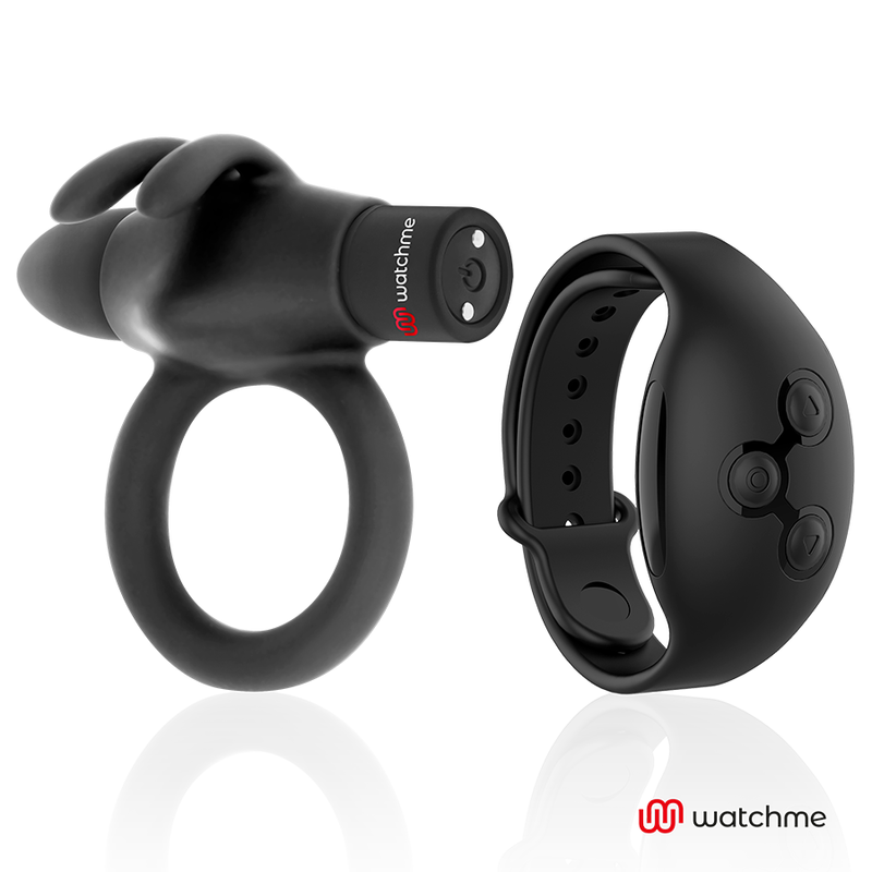 Black&Silver Agron Cockring-uhr mit Fernbedienung
