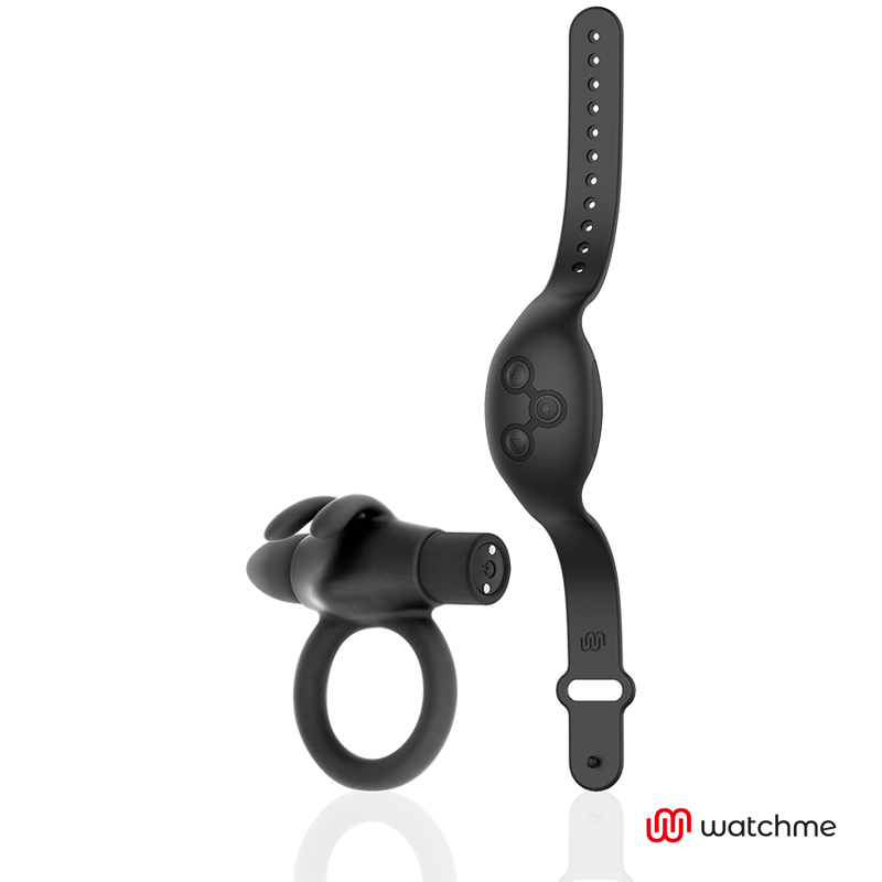 Black&Silver Agron Cockring-uhr mit Fernbedienung