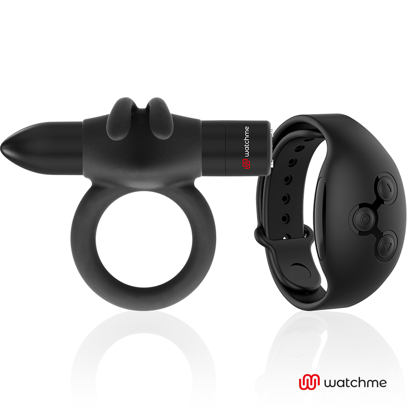 Black&Silver Agron Cockring-uhr mit Fernbedienung