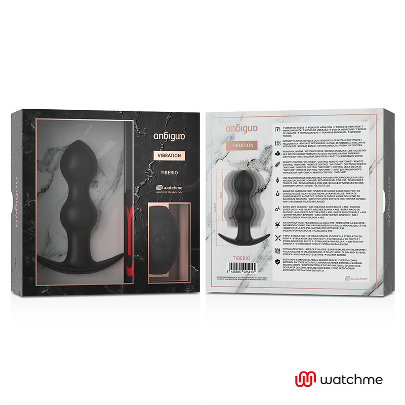Anbiguo Tiberio Anal-Vibrator WatchMe – Silikon