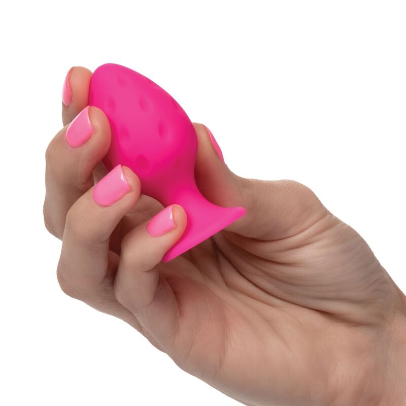 CalExotics Cheeky Butt Plug Set – rosa, S und L