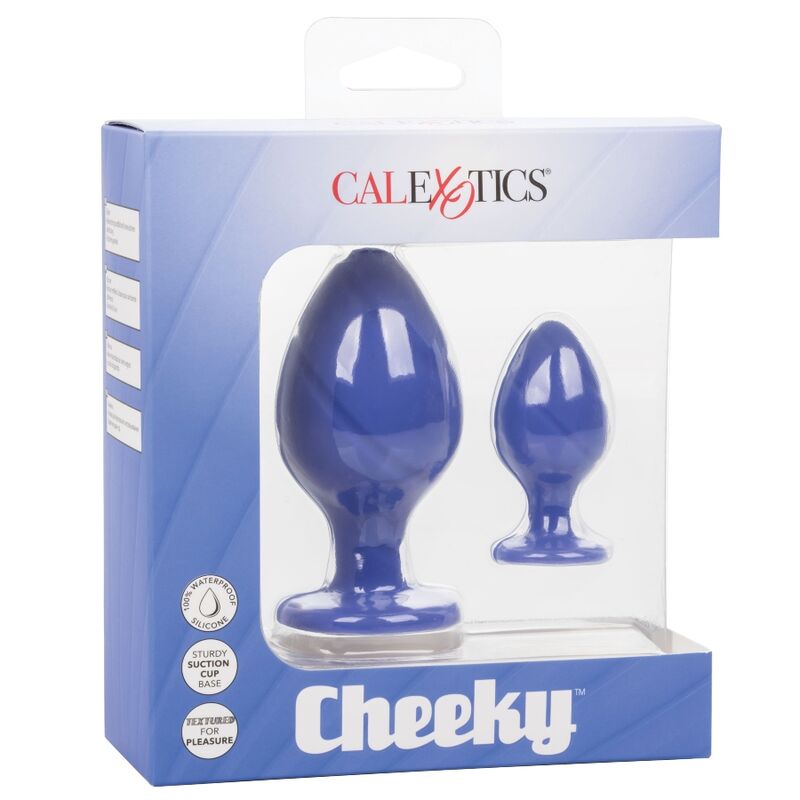 CalExotics Cheeky Butt Plug Set – lila, S und L