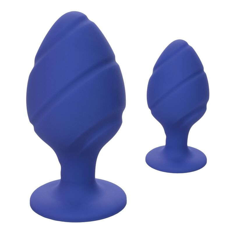 CalExotics Cheeky Butt Plug Set – lila, S und L