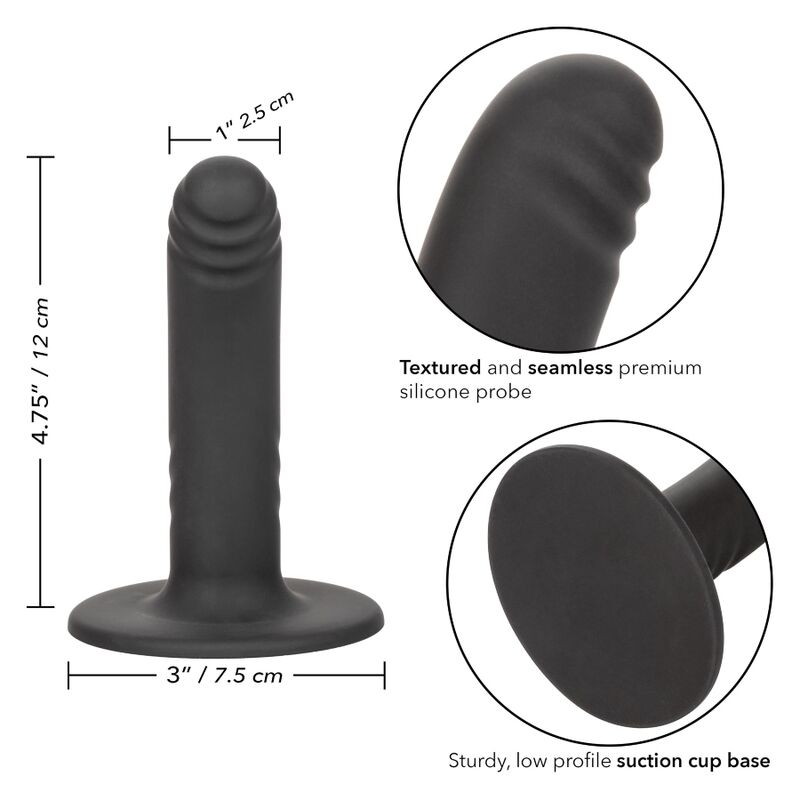 CalExotics Boundless Dildo 12 cm – gerieft, mit Saugnapf