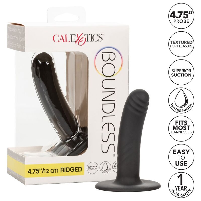 CalExotics Boundless Dildo 12 cm – gerieft, mit Saugnapf