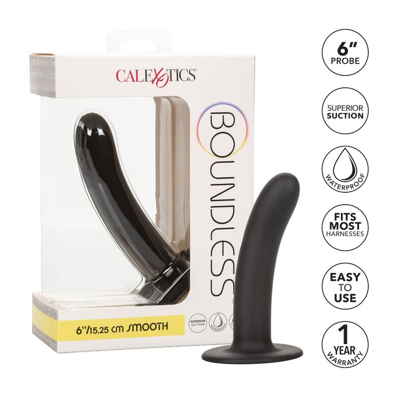 CalExotics Boundless Dildo 15 cm – glatt, mit Saugnapf