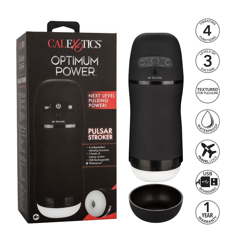 CalExotics Optimum Power Pulsar Saug-Masturbator – vibrierend