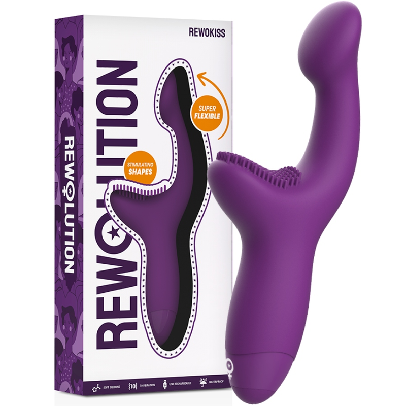 Rewolution RewoKiss A-Spot-Vibrator – Dual-Motor, Silikon