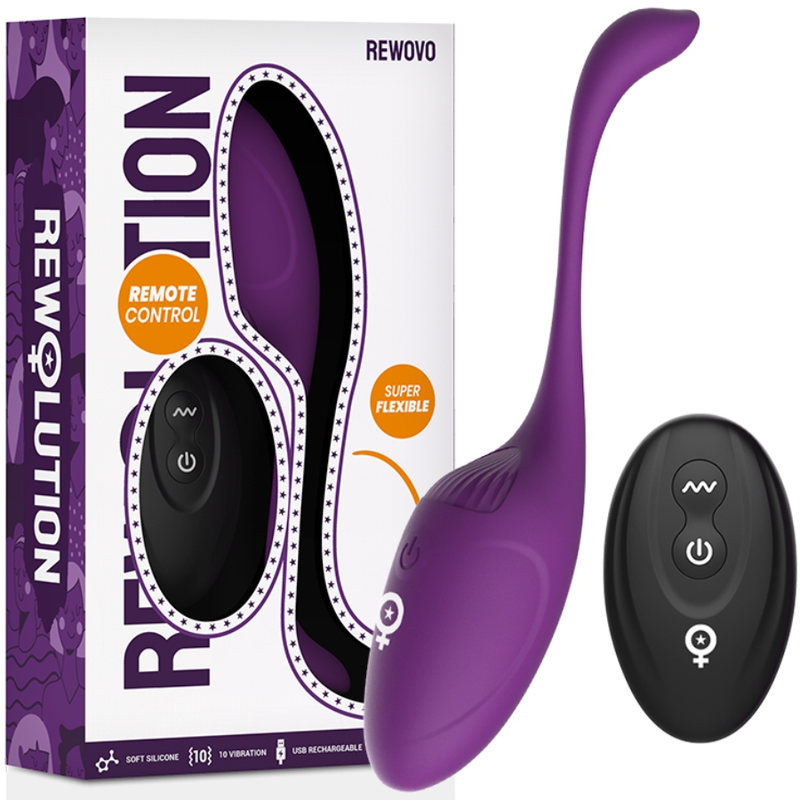 Rewolution RewoVo Silikon-Vibrationsei mit Fernbedienung