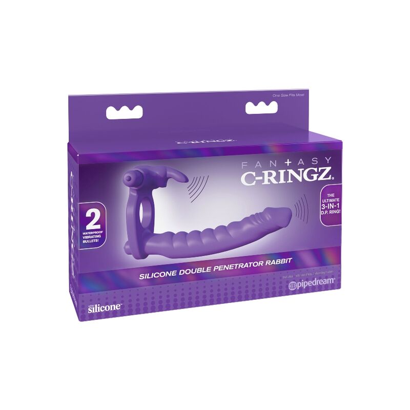 Fantasy C-ringz Silikon Doppelvibratorkaninchen