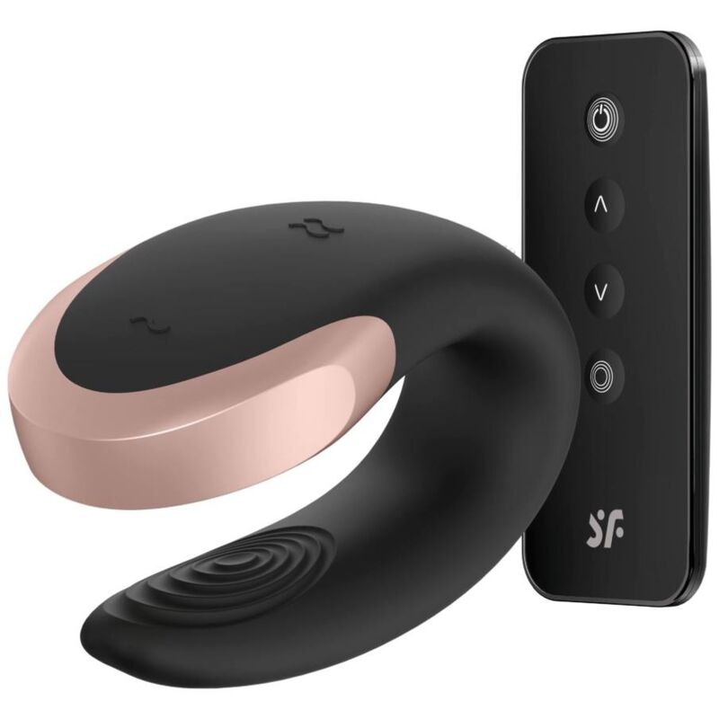 Satisfyer Double Love Luxury Partner-Vibrator – schwarz