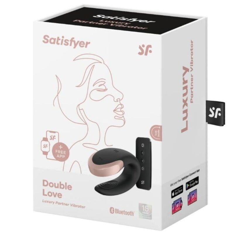 Satisfyer Double Love Luxury Partner-Vibrator – schwarz