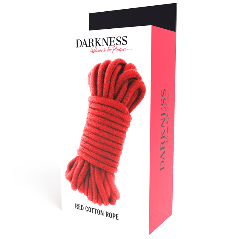 Darkness Japanisches Baumwollseil 20 m – rot