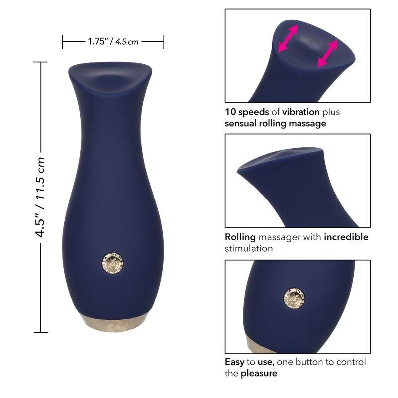 CalExotics Chic Tulpe Massager Blau
