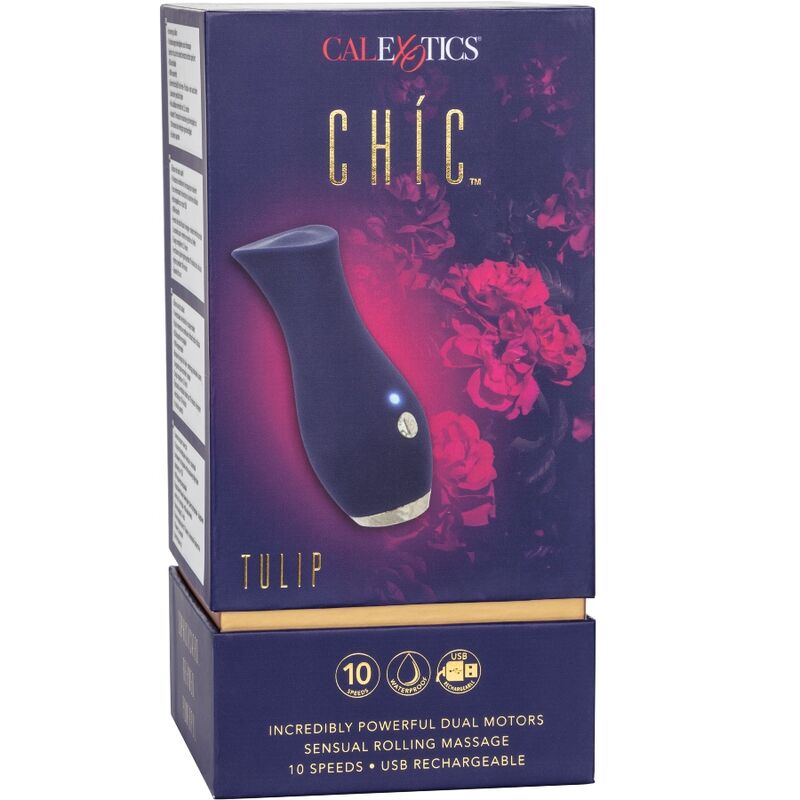 CalExotics Chic Tulpe Massager Blau
