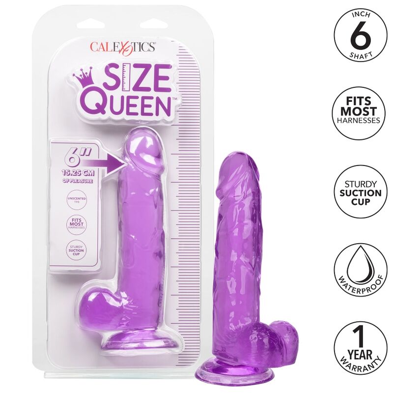 CalExotics Grösse Königin-dildo Lila 15.3 CM