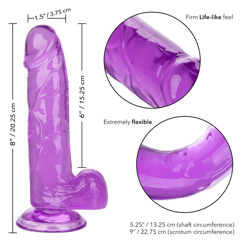 CalExotics Grösse Königin-dildo Lila 15.3 CM