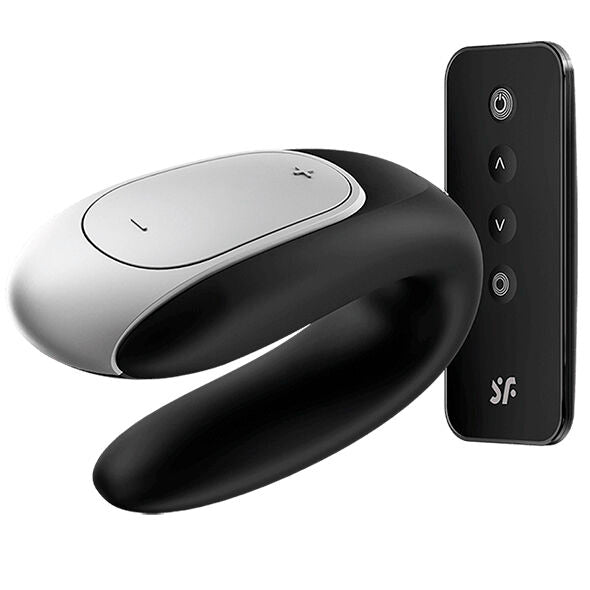 Satisfyer Double Fun Partner Vibrator Schwarz