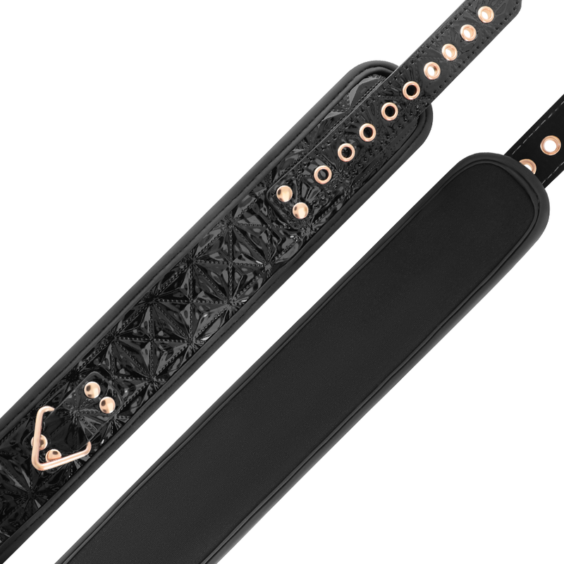 Begme Black Edition Premium Veganer Lederhalsband