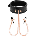 Begme Black Edition Halsband mit Nippelklemmen