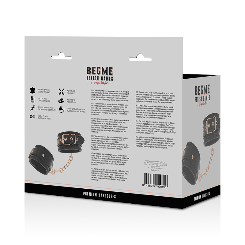 Begme Black Edition Premium Handschellen