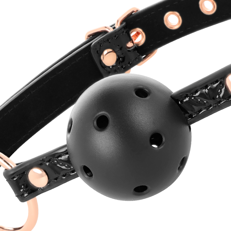 Begme Black Edition Ballknebel Veganes Leder