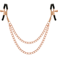 Begme Black Edition Nippelklemmen mit Kette – nickelfrei