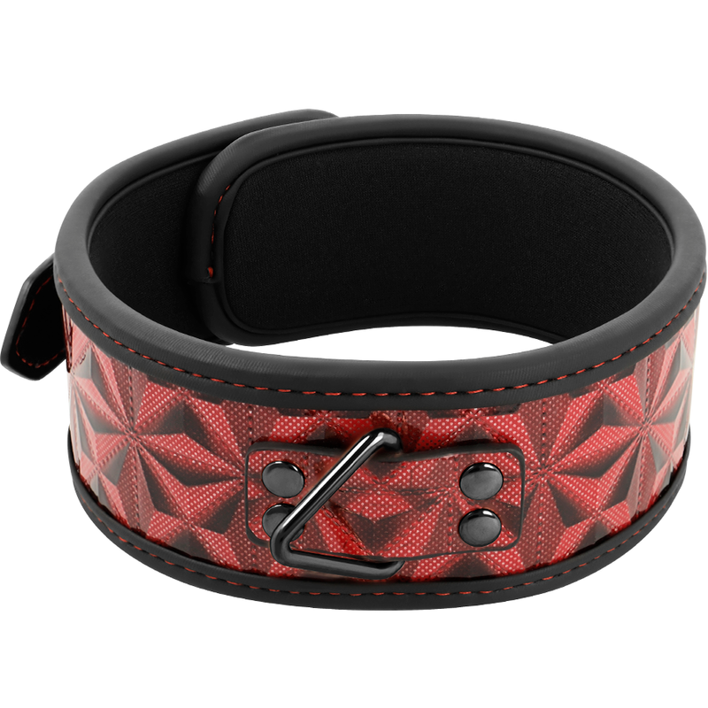 Begme Red Edition Halsband aus veganem Leder – Neopren, nickelfrei