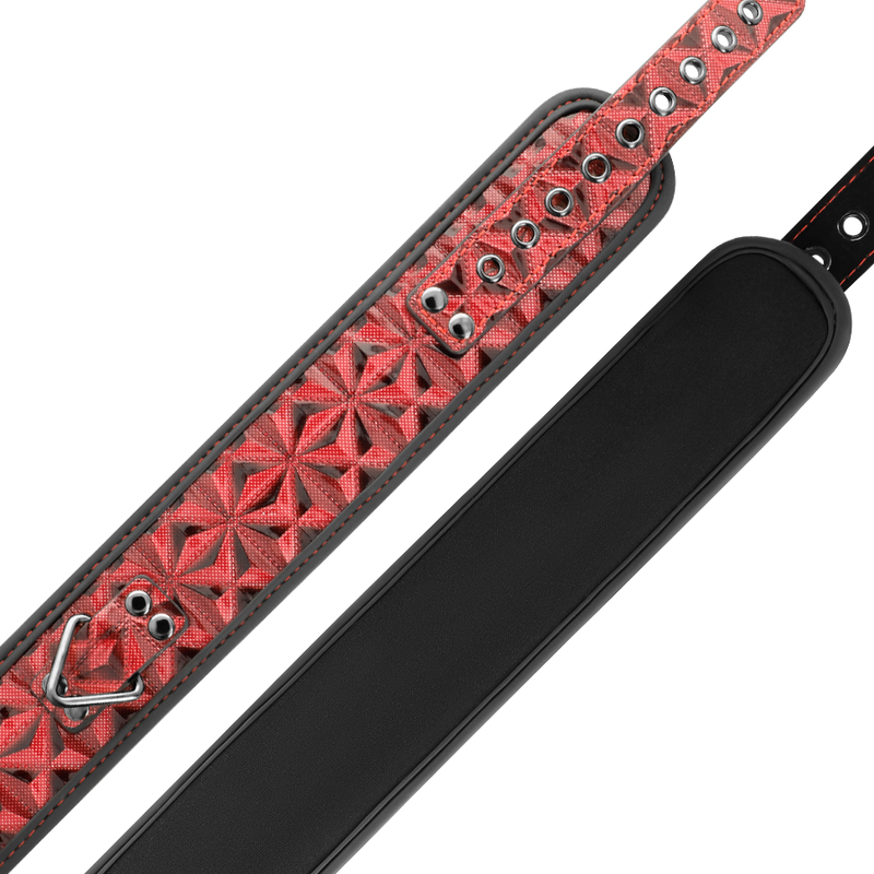 Begme Red Edition Halsband aus veganem Leder – Neopren, nickelfrei
