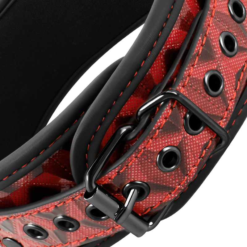 Begme Red Edition Halsband mit Nippelklemmen – Neopren, Kette