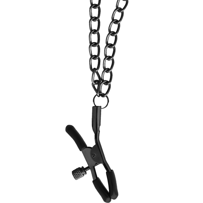 Begme Red Edition Halsband mit Nippelklemmen – Neopren, Kette