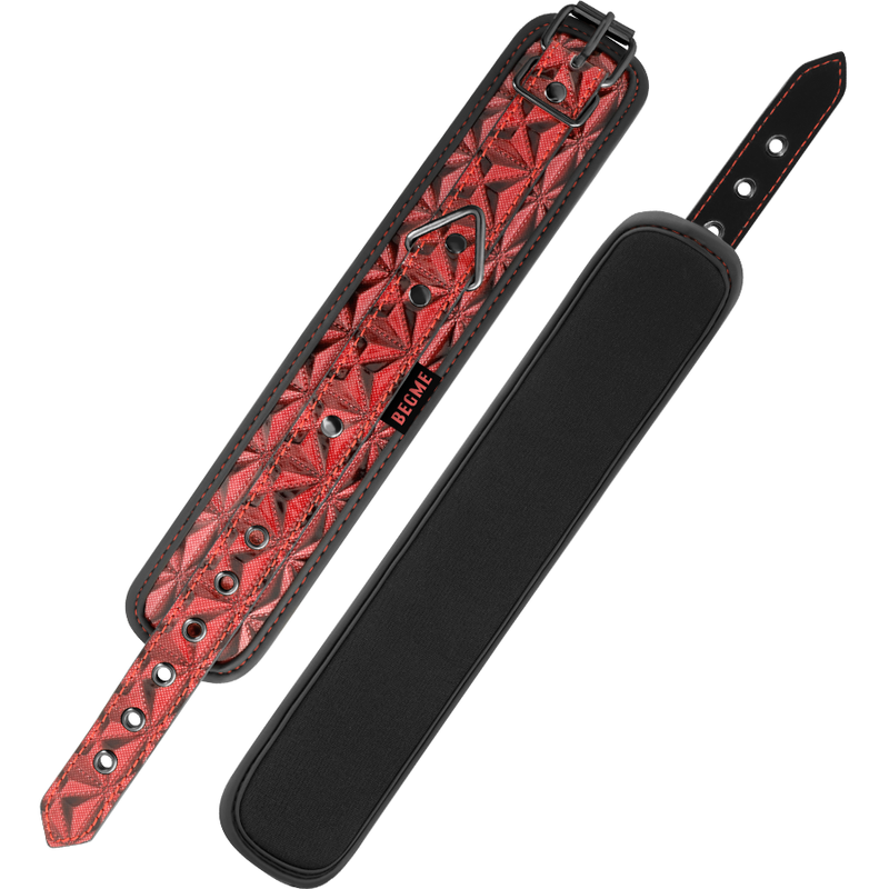 Begme Red Edition Handschellen aus veganem Leder – nickelfrei