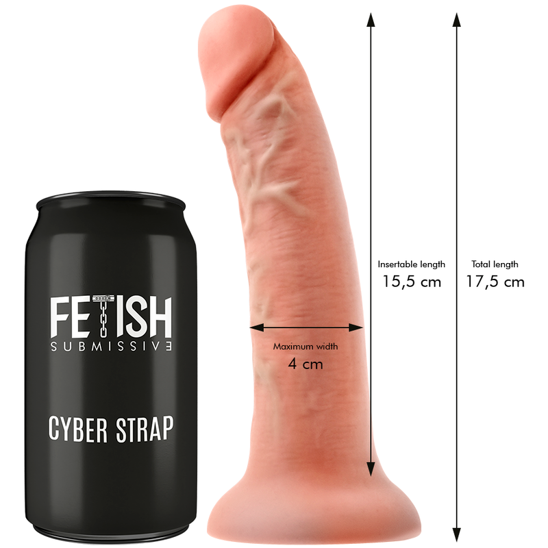 Fetish Submissive Cyber Strap-On mit WatchMe-Dildo – S