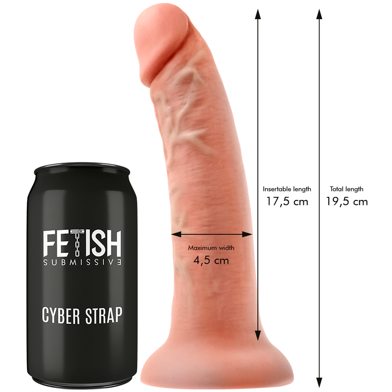 Fetish Submissive Cyber Strap-On mit WatchMe-Dildo – M