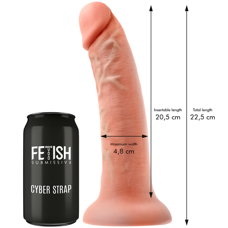 Fetish Submissive Cyber Strap-On mit Dildo + Bullet WatchMe – L
