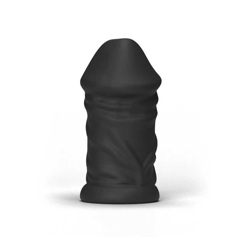 All Black Daddy Masturbator – geäderter Schaft, 17 cm