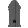 All Black Daddy Masturbator – geäderter Schaft, 17 cm