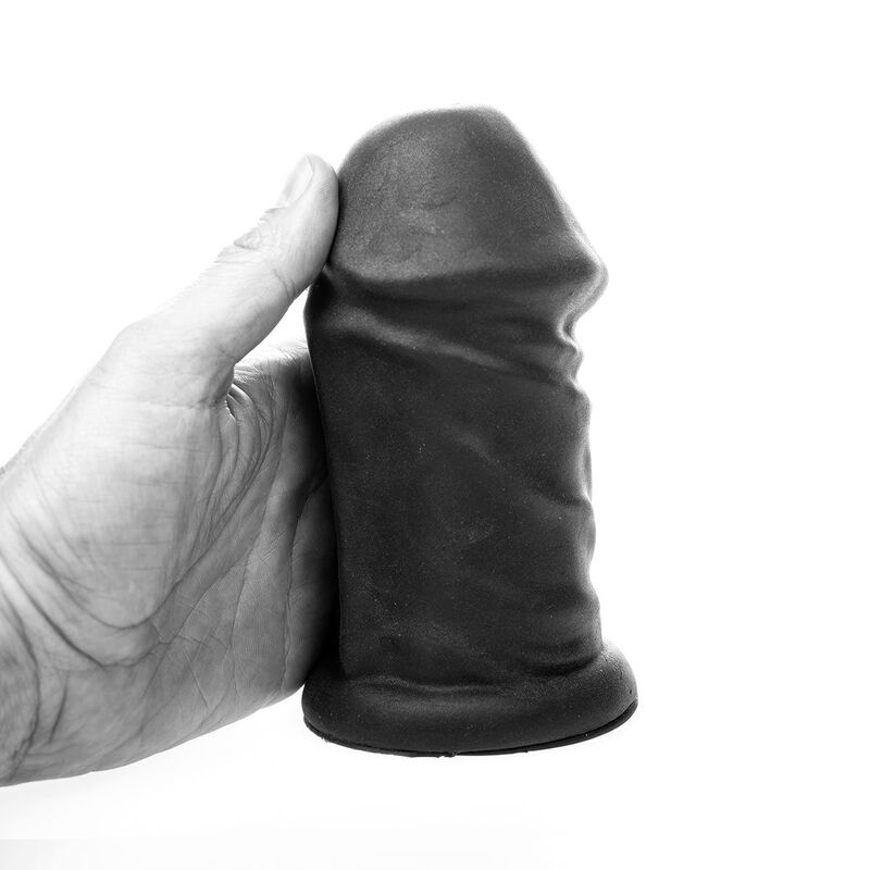 All Black Daddy Masturbator – geäderter Schaft, 17 cm