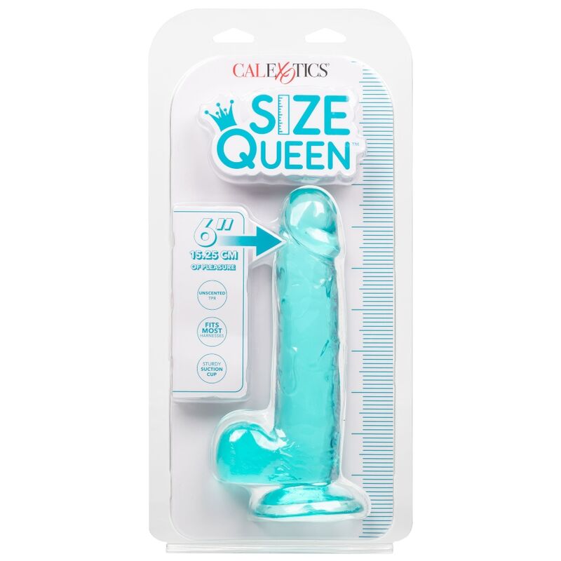 CalExotics Grösse Königin-dildo Blau 15.3 CM