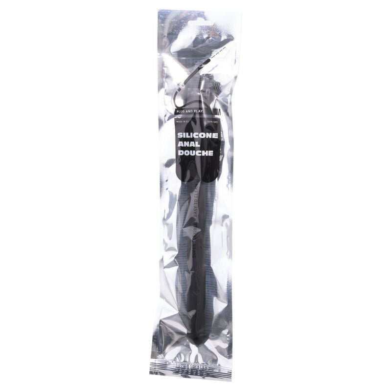 All Black Dusche Anal Klappbares Silikon 27 CM