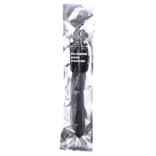 All Black Dusche Anal Klappbares Silikon 27 CM