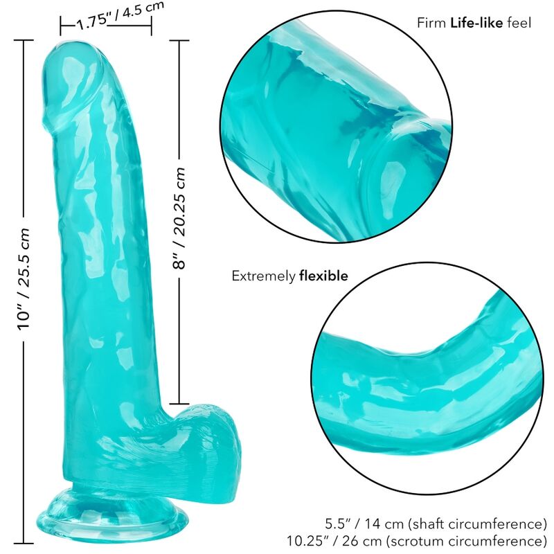 CalExotics Grösse Königin-dildo Blau 20.3 CM