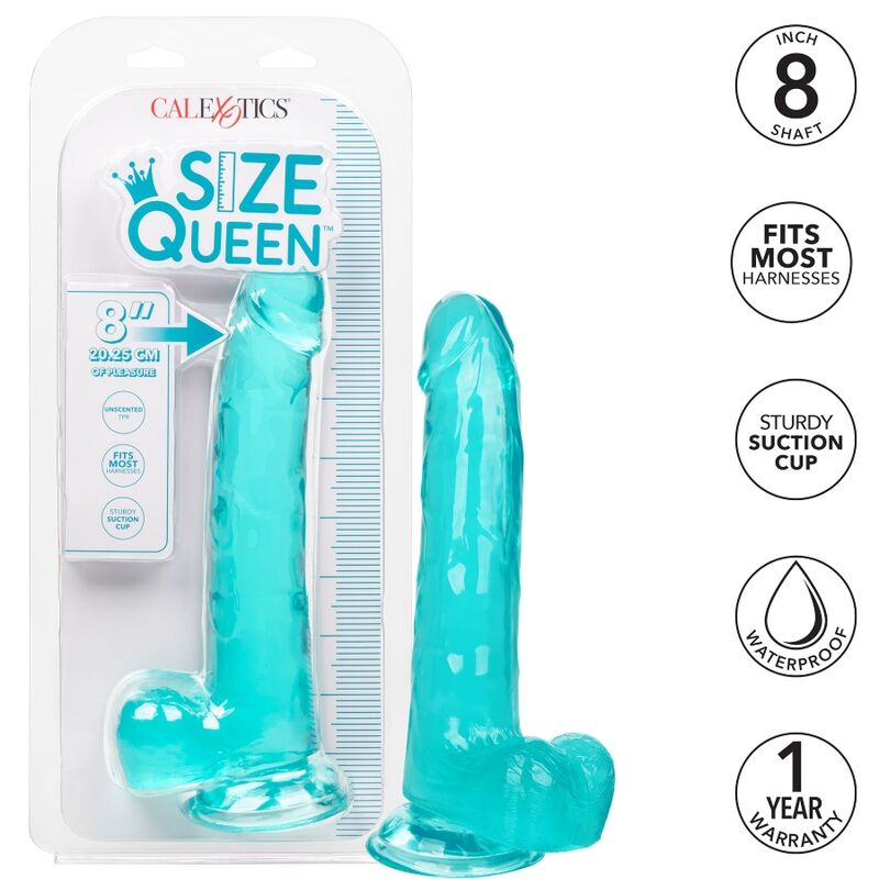 CalExotics Grösse Königin-dildo Blau 20.3 CM